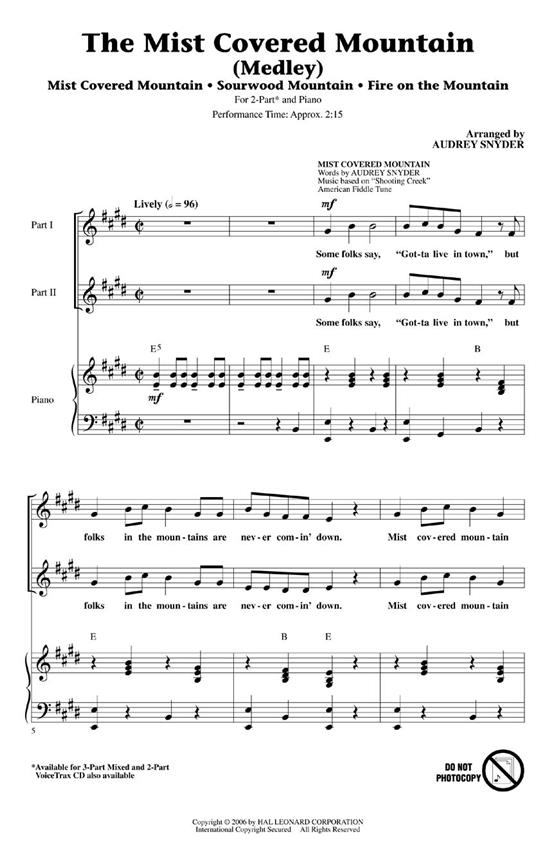 Mist Covered Mountain (Medley) Cd