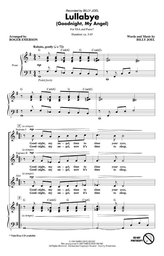 Lullabye (Goodnight, My Angel)