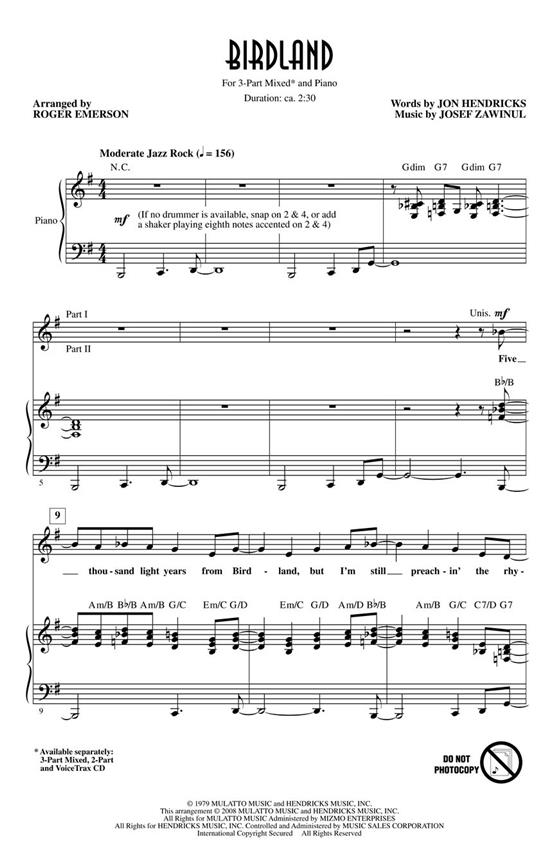 Birdland VOICETRAX CD