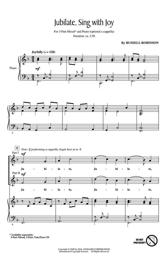 Jubilate, Sing with Joy : Discovery Level 1