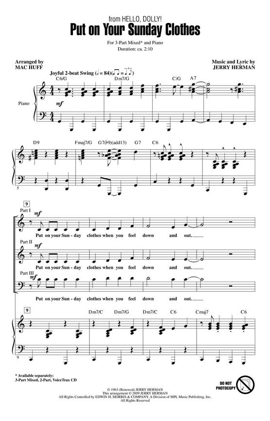 Put on Your Sunday Clothes : (from Hello, Dolly!) Discovery Level 2