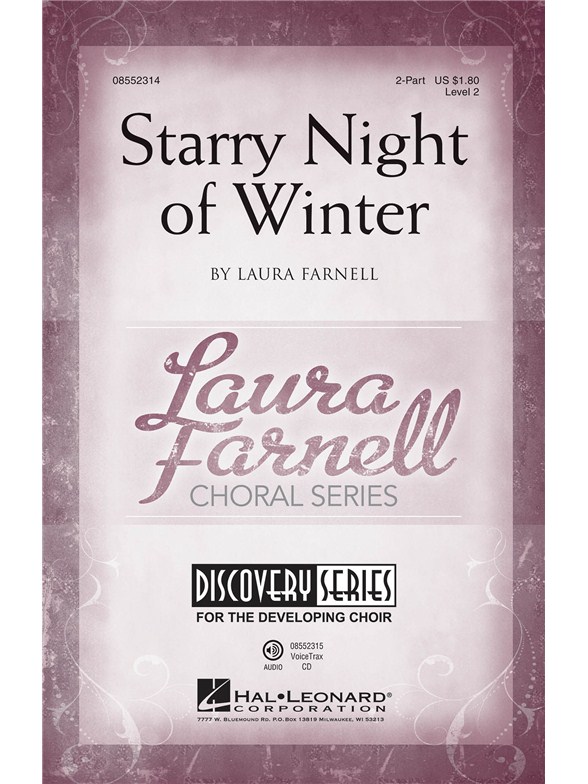 FARNELL LAURA STARRY NIGHT OF WINTER 2 PART CHORAL
