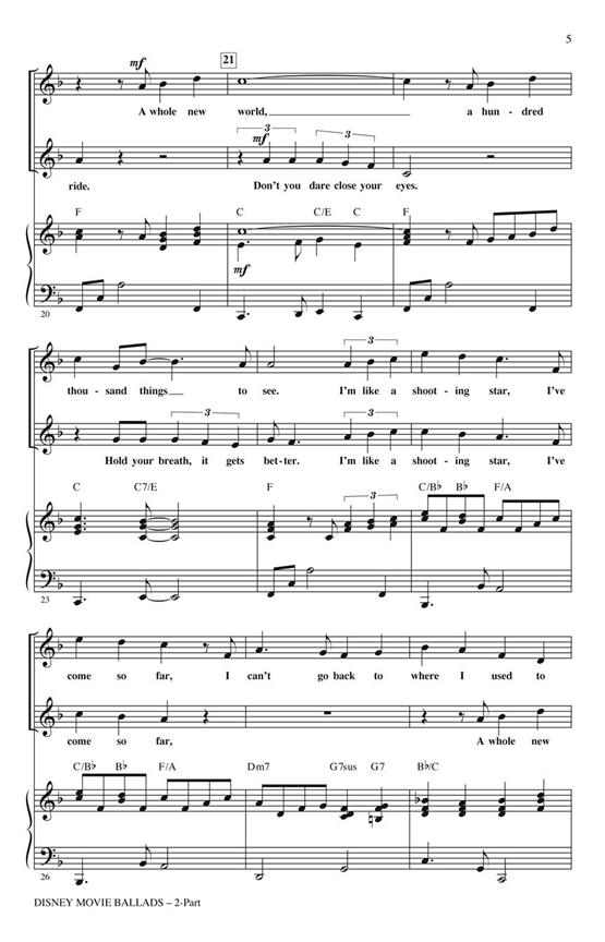 Disney Movie Ballads : (Medley) Discovery Level 2