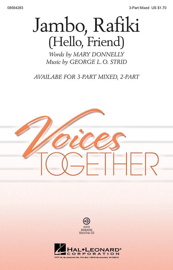Strid George/Donnelly Mary Jambo Rafiki Hello Friend 3 Part Mixed Chor