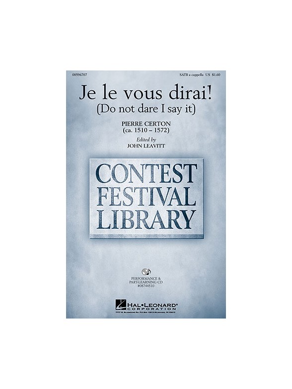 Je le vous dirai!