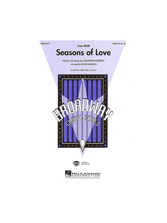 Jonathan Larson: Seasons Of Love (Rent) - arr. Emerson (SATB)