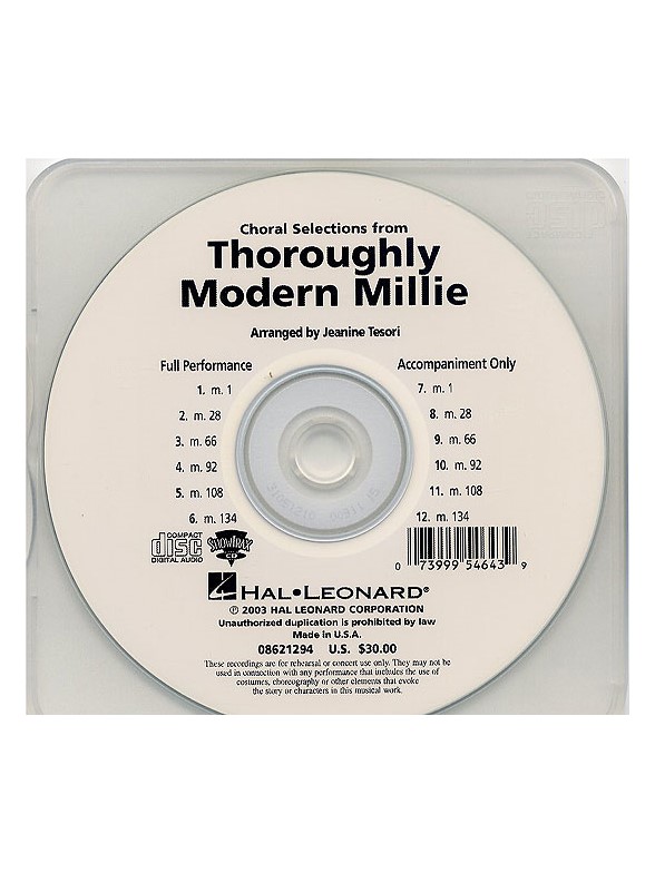 Thoroughly Modern Millie: Choral Selections (Showtrax CD)