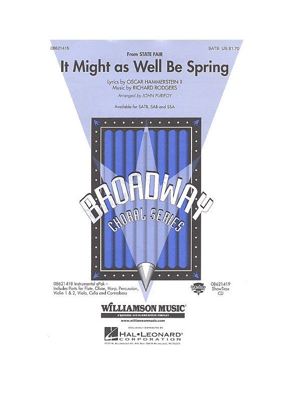Richard Rodgers: It Might As Well Be Spring (State Fair) - SATB