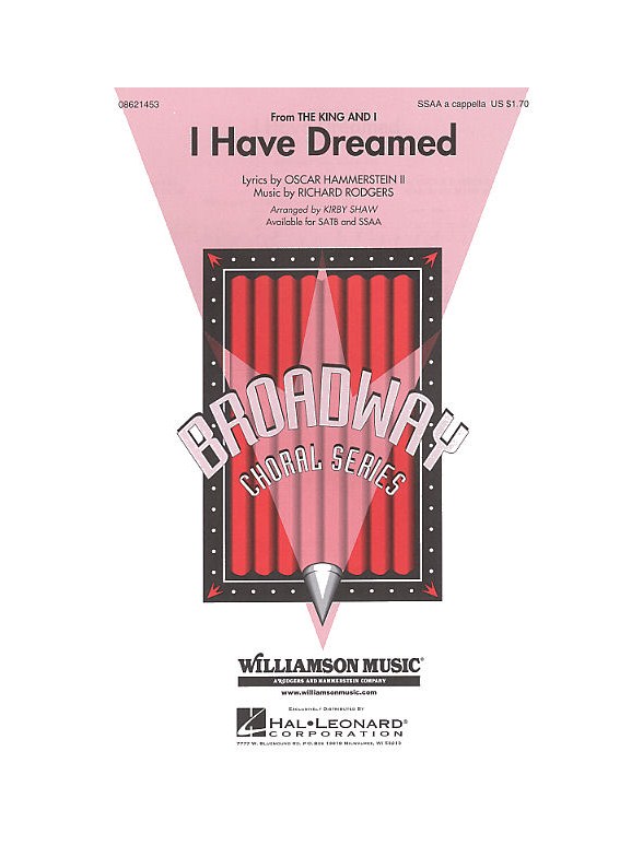 Rodgers And Hammerstein: I Have Dreamed (The King And I) (SSAA)