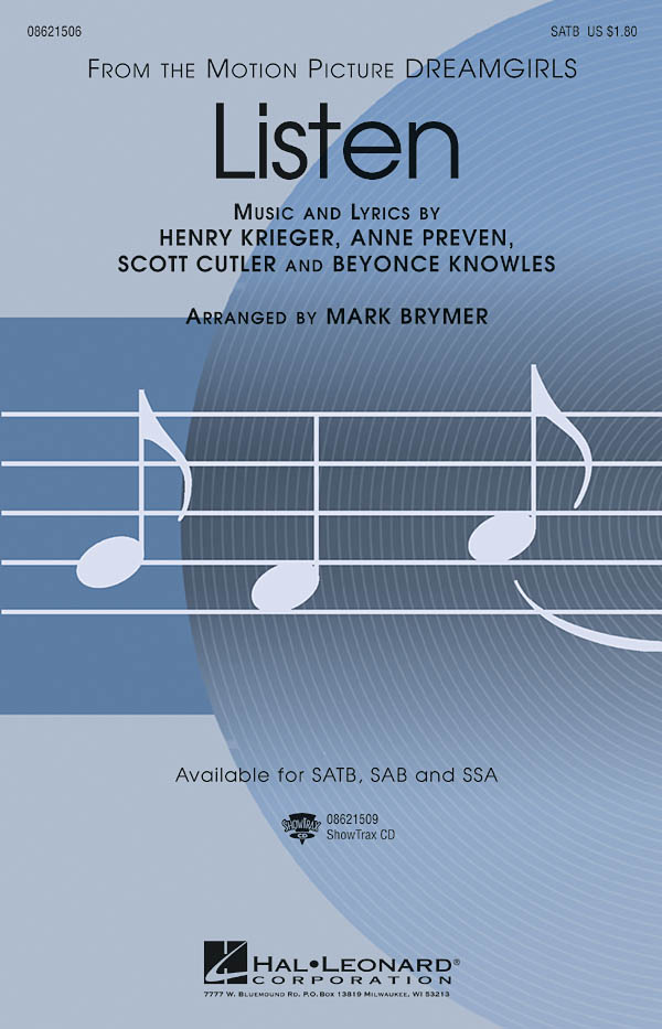 Listen (From Dreamgirls) (Arr. Brymer) (SATB)