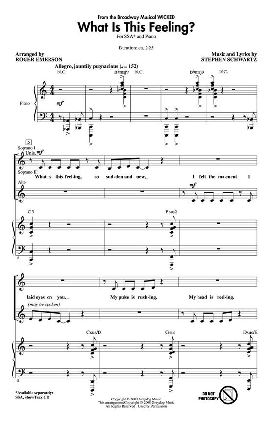 What Is This Feeling? : from Wicked