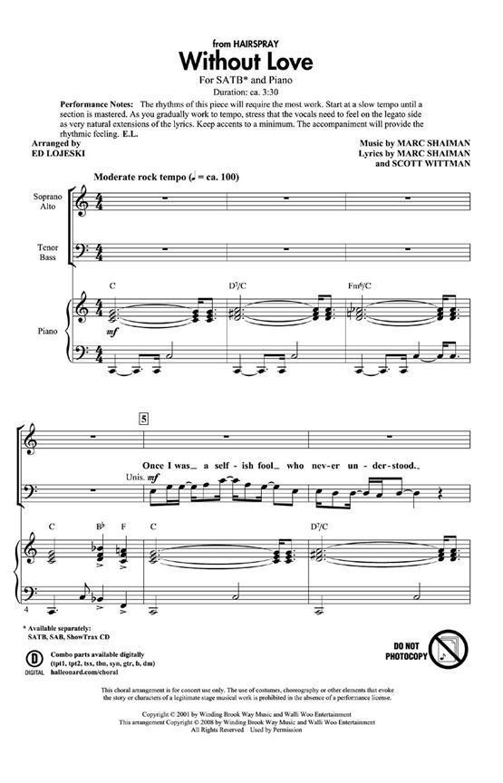 Without Love : from Hairspray