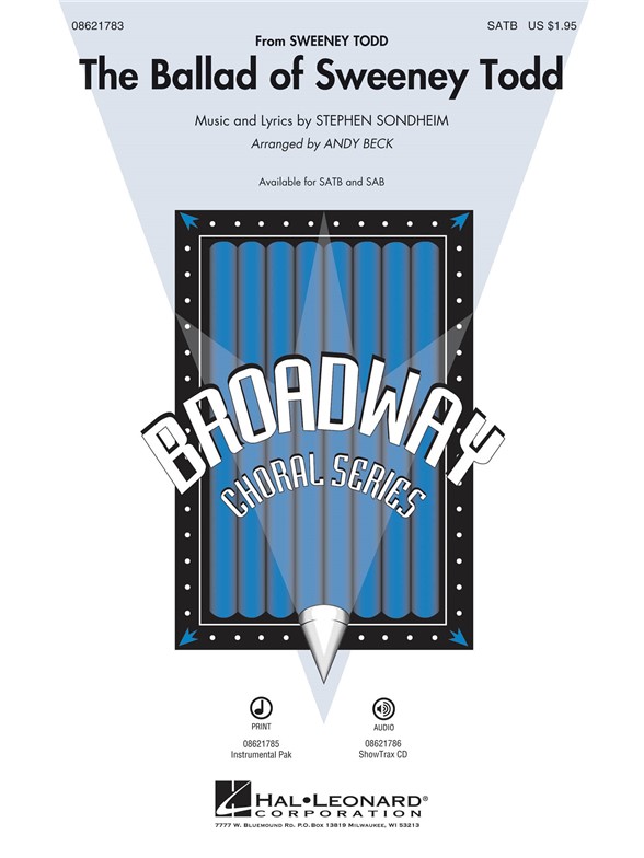 Sondheim Stephen The Ballad Of Sweeney Todd (Arr Beck Andy) Satb Chor