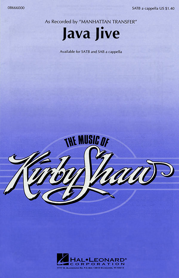 Java Jive Arr. Kirby Shaw Satb A Cappella