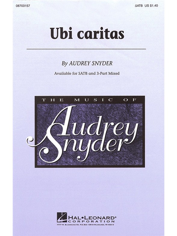 Audrey Snyder: Ubi Caritas (SATB)