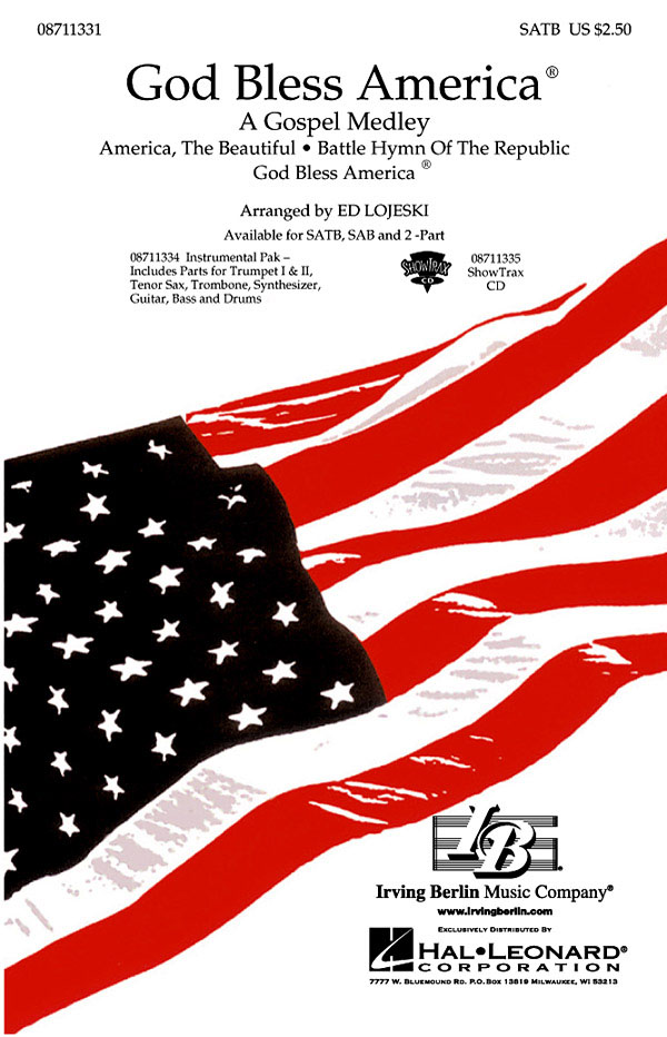 God Bless America« - A Gospel Medley : SATB