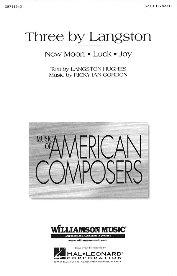 Gordon Three Langston (Chrl St) Satb