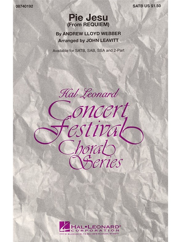 Andrew Lloyd Webber: Pie Jesu (Requiem) - SATB