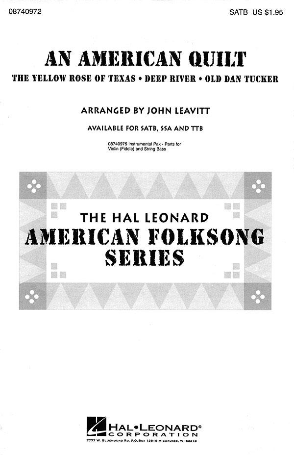 An American Quilt : A Collection of 3 American Folksongs