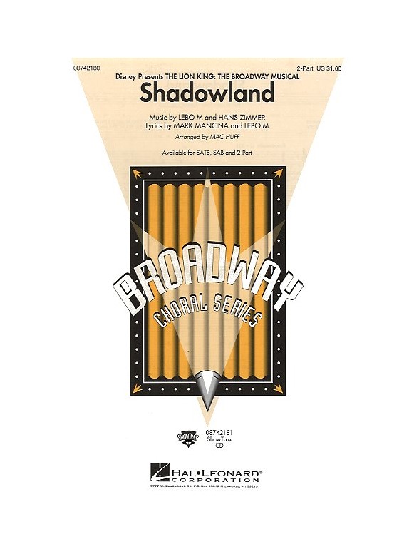 Hans Zimmer/Lebo M: Shadowland (The Lion King) (2-Part)
