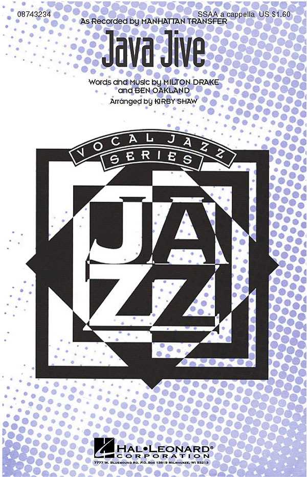 Java Jive Kirby Shaw Ssaa A Cappella