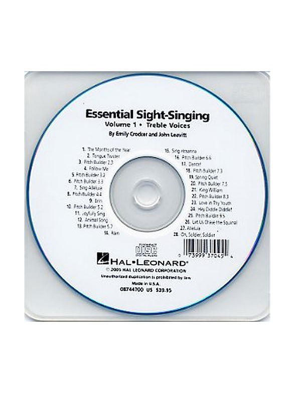 Essential Sight-Singing: Treble Voices Volume 1 (Accompaniment CD)