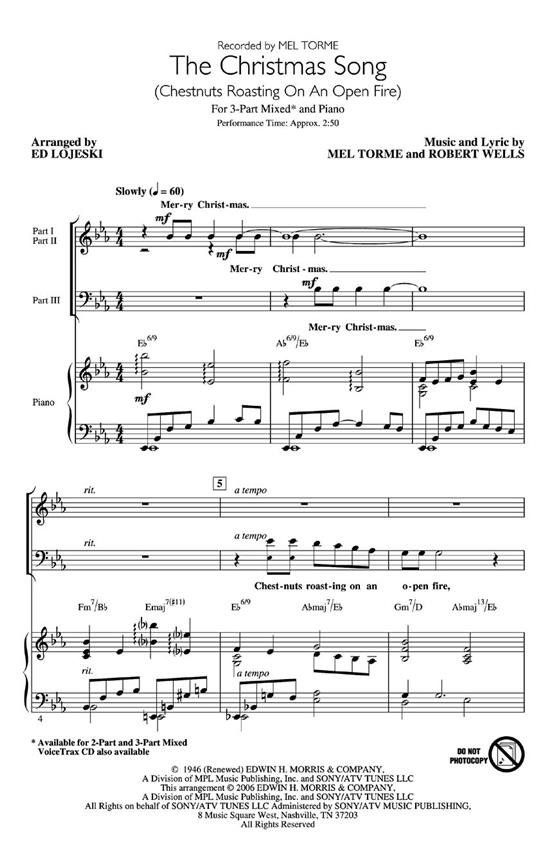 The Christmas Song : (Chestnuts Roasting on an Open Fire)