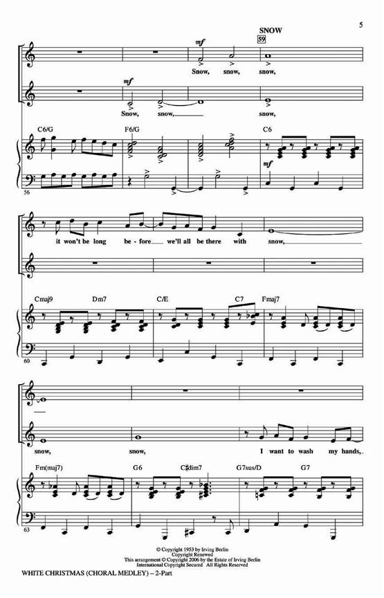 White Christmas Choral Medley