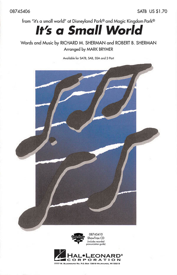 It's A Small World (Arr. Brymer) (SATB)