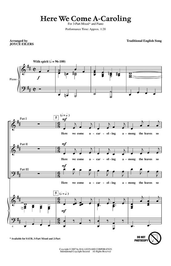 Here We Come A-Caroling
