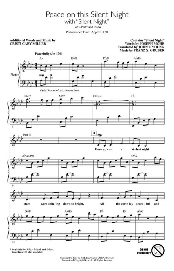 Peace on This Silent Night : with Silent Night