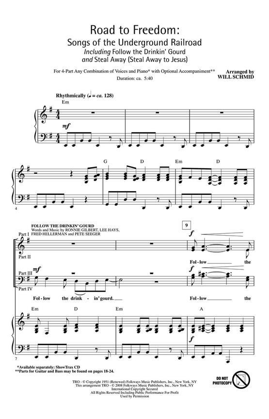 Road to Freedom: Songs of the Underground Railroad