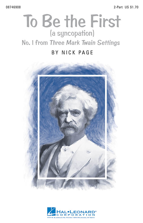 To Be The First : No. 1 from Three Mark Twain Settings