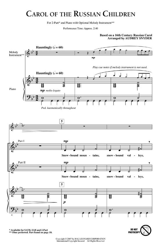 Carol of the Russian Children
