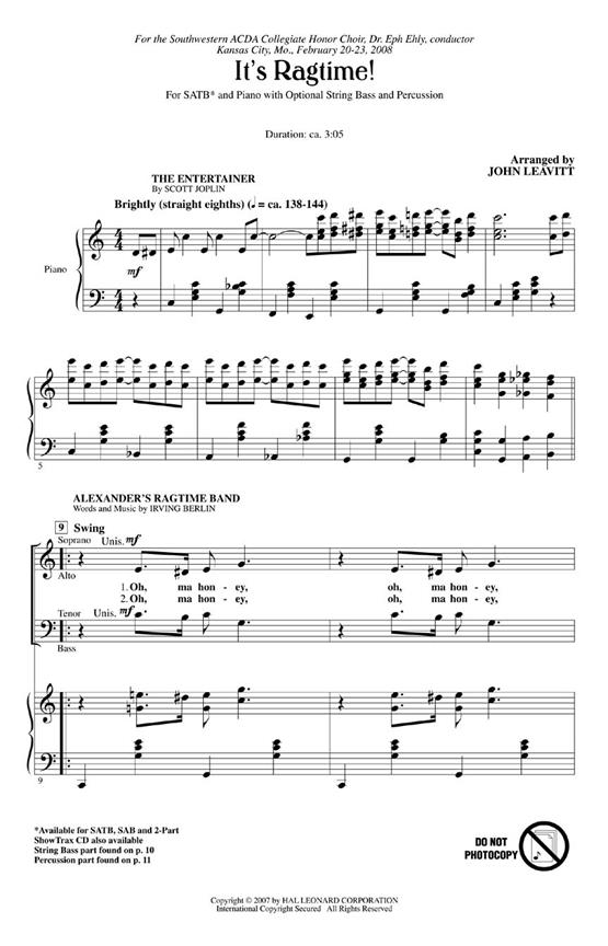 It's Ragtime!