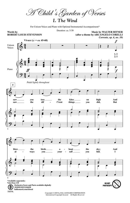 A Child's Garden of Verses Set I