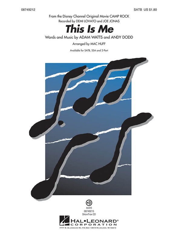 Adam Watts and Andy Dodd: This Is Me (Camp Rock) - SATB
