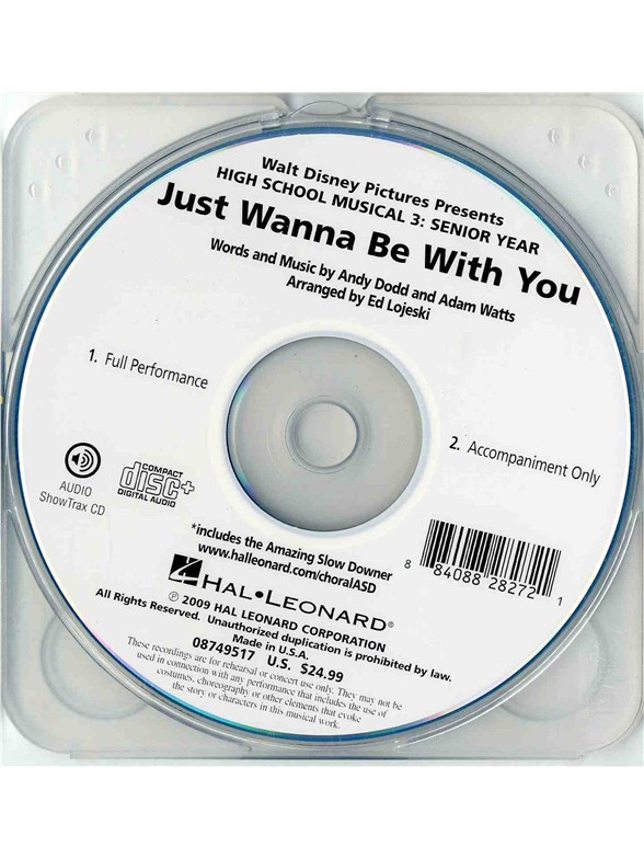 Andy Dodd and Adam Watts: High School Musical 3 - Just Wanna Be With You (ShowTrax CD)