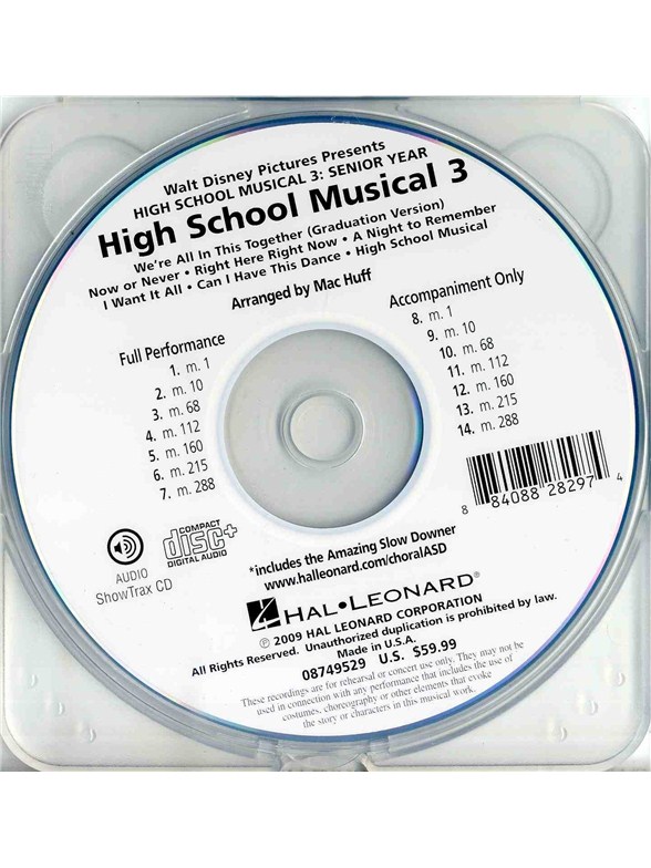 High School Musical 3: Medley (ShowTrax CD)