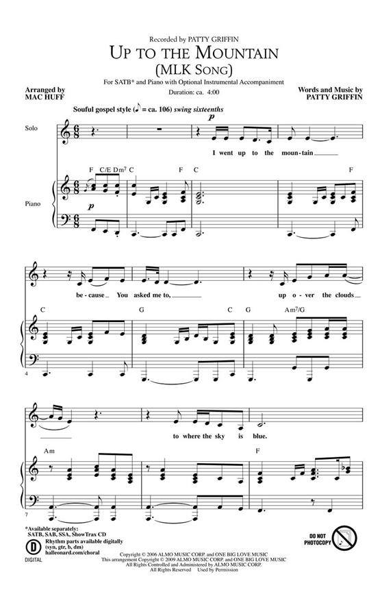 Up to the Mountain : MLK Song