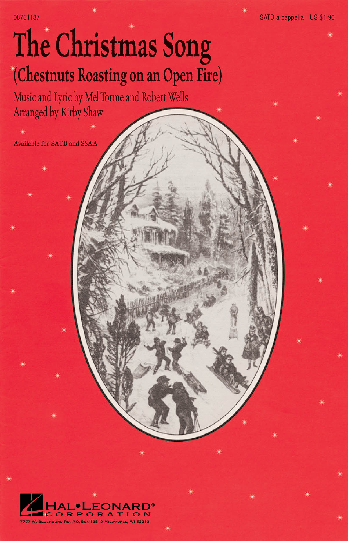 Torme/Wells The Christmas Song Chestnuts Roasting (Shaw) Satb A Capp