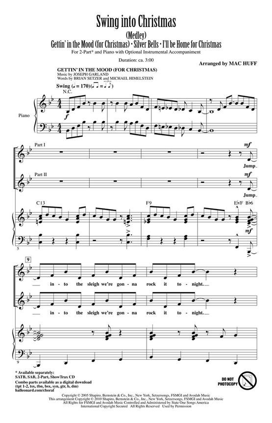 Swing into Christmas : (Medley)