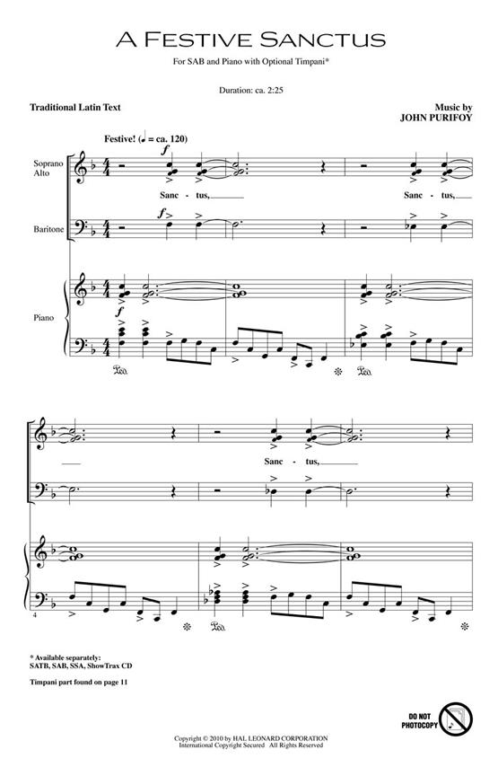 A Festive Sanctus