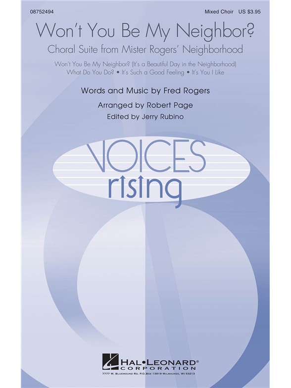 ROGERS FRED WON'T YOU BE MY NEIGHBOR (PAGE ROBERT) MIXED CHOIR CHORAL