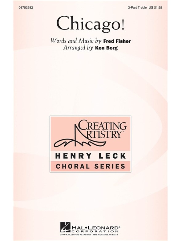 FISHER FRED CHICAGO (BERG KEN) 3 PART TREBLE CHORAL