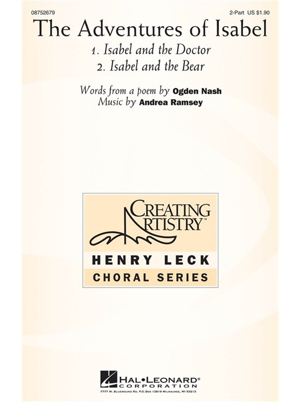 RAMSEY ANDREA THE ADVENTURES OF ISABEL 2 PART CHORAL