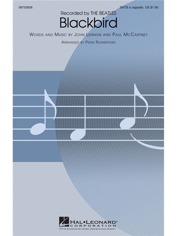 BEATLES BLACKBIRD (ARR RUTHERFORD PARIS) SATB CHOR