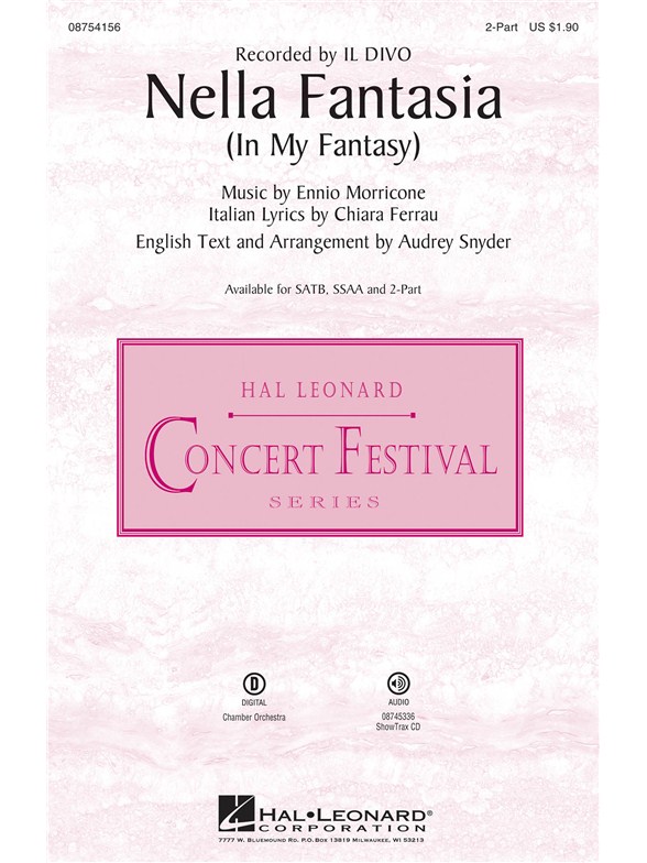 MORRICONE/FERRAU NELLA FANTASIA IN MY FANTASY (SNYDER AUDREY) 2PT CHOR