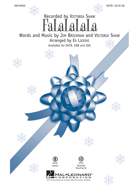 BRICKMAN JIM/SHAW VICTORIA FALALALALA (ARR LOJESKI ED) SATB CHORAL