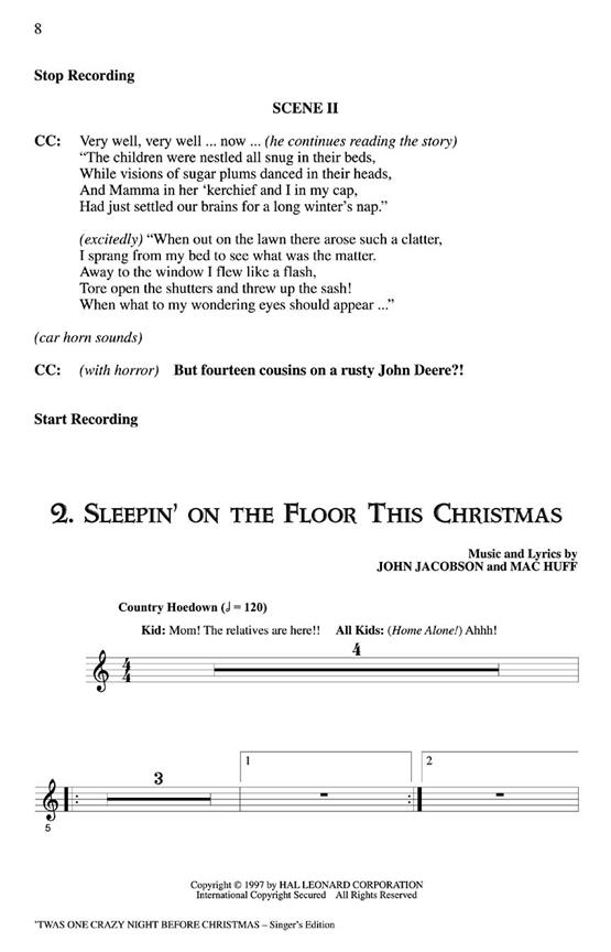 'Twas One Crazy Night Before Christmas : ShowTrax CD